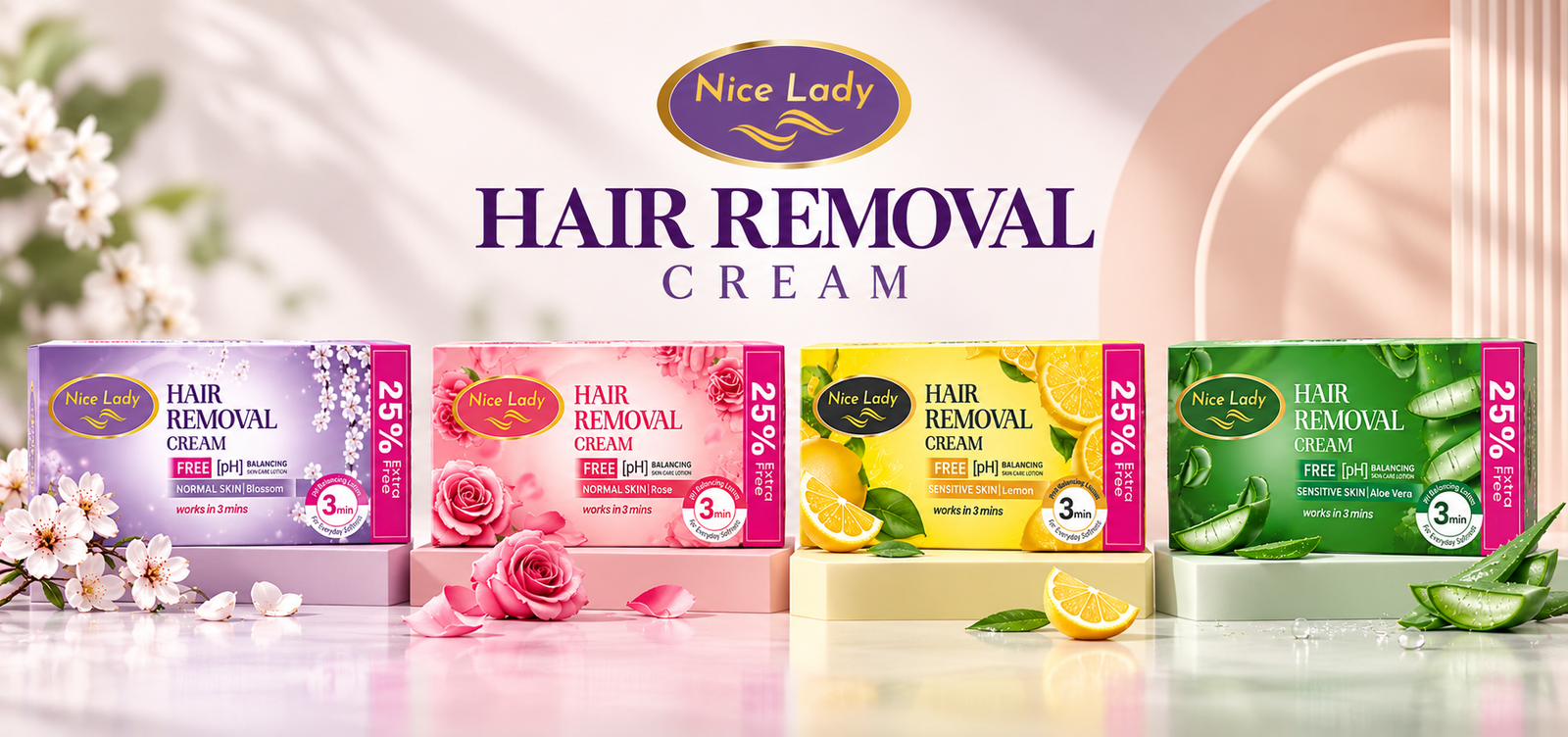Nice Lady Hair Removal Cream Banner